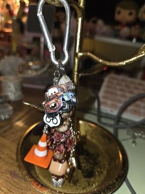 Hand Crafted Disney Cars Mater Keychain